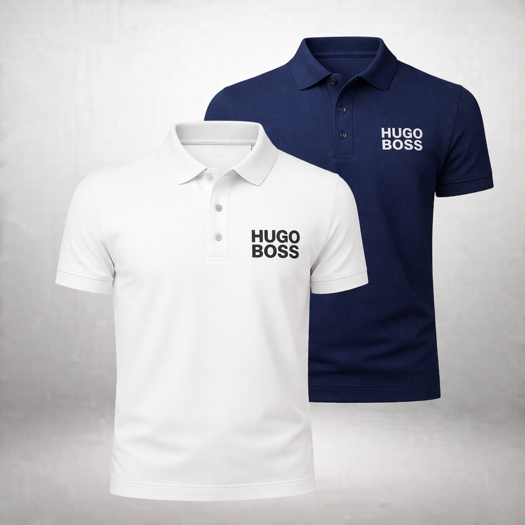 HUGO BOSS Set: 2 Polo-Shirts – Gratis Dior Sauvage (100ml)